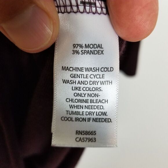 Athleta Womens Crossover Sweatshirt Dress Cut Out Back Size M Maroon Long Sleeve - Picture 8 of 8